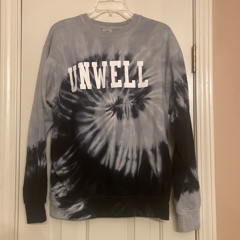 Call Her Daddy Unwell Black/Grey Tie-dye Sweatshirt